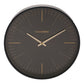 Hometime Round Wall Clock Arabic Numbers Black 30cm