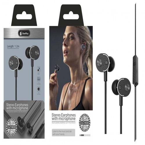 C5033 Earphones with Mic Hilda, 1.2M, Black