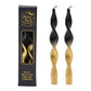 Black and Gold Set of 2 Magic Spell Candlesticks