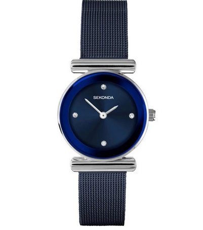 Sekonda Ladies Blue Mesh Bracelet Watch