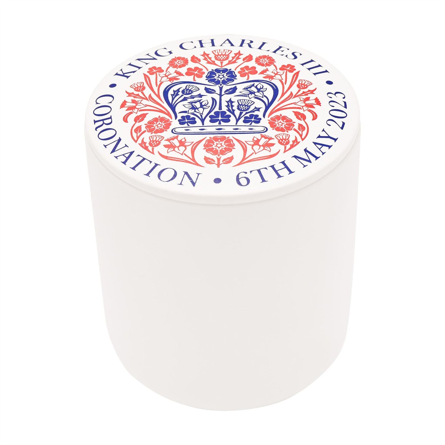 King Charles III Ceramic Candle 300ml Made In UK - Official Logo