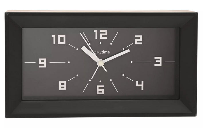 Widdop Hometime Alarm Clock - Black