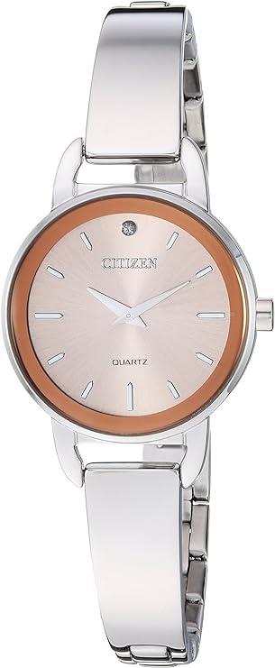 Citizen Ladies Quartz Pink Dial Bracelet Watch EZ6370-56X