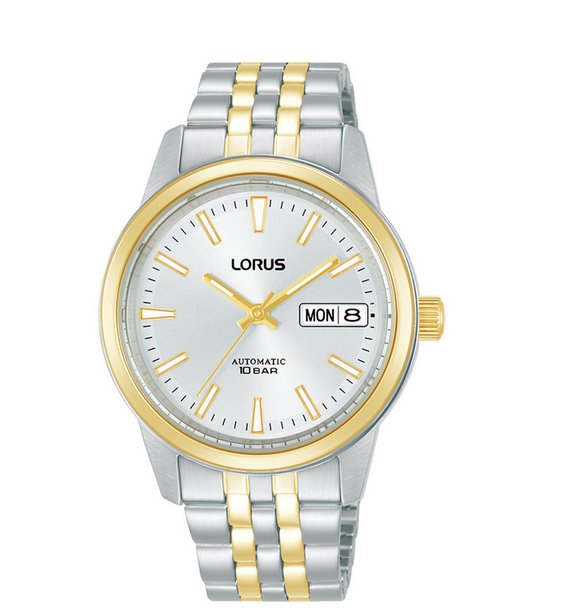 Lorus Ladies Classic 36mm Automatic Sunray Silver Watch