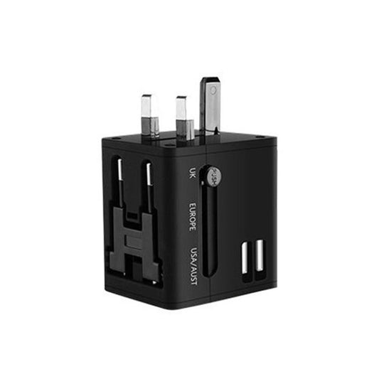 Earldom Universal Travel Adapter With Dual Usb Charging Ports