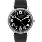 Limit Mens Basic Dated Silver Tone Case Black Dial Black Leather Strap Watch 5747