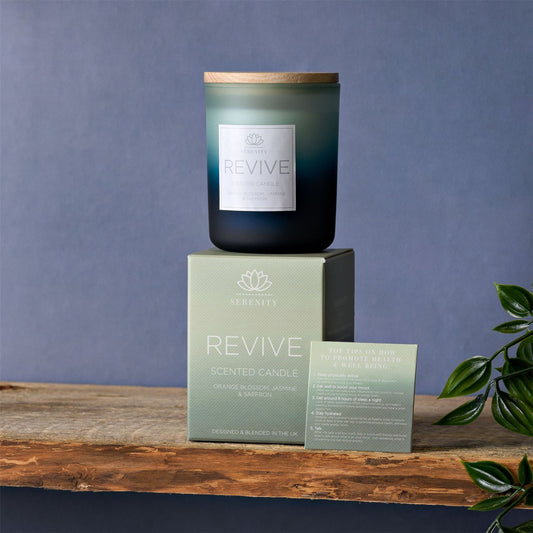 Serenity Revive Candle 120g Orange Blossom,Jasmine & Saffron