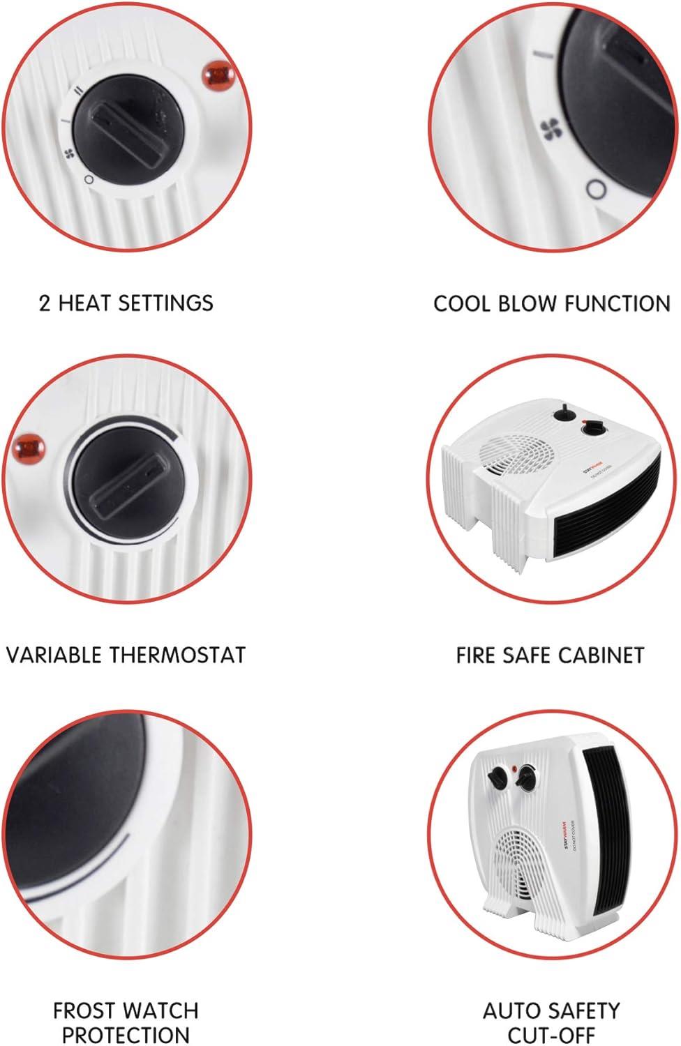 StayWarm 2000w Upright / Flatbed Fan Heater