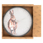 Meg Hawkins Round Wall Clock 30cm Hare