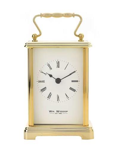 Widdop Roman Number Carriage  Metal Clock Available Multiple Colour