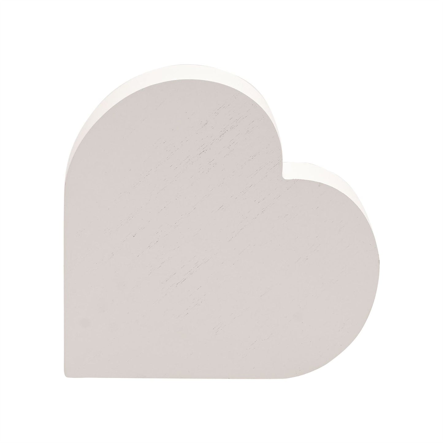 Now Or Never Studios Made to Order Heart Plaque with White Painted Front