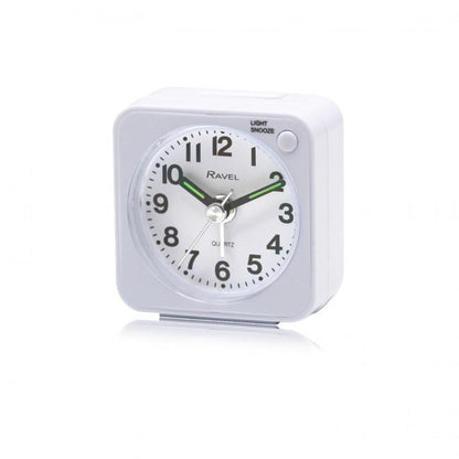 Ravel Quartz Mini Alarm Clock RC051 Available Black & White