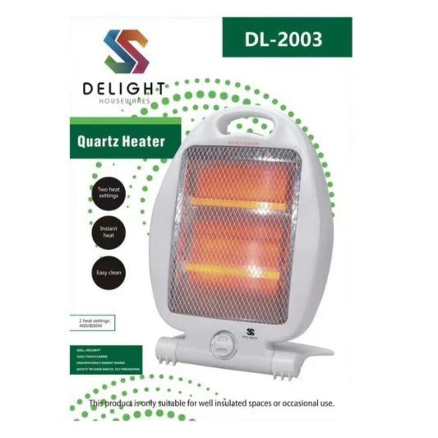Delight 2 Bar Quartz Heater 800W