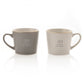 Amore Set of 2 Grey & White Mugs - 50th Anniversary (MINIMUM ORDER QUANTITY 2)