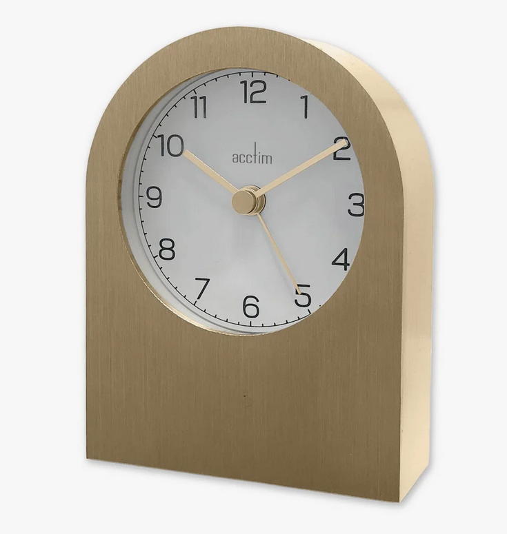 Acctim Sutherland Champagne Table Clock