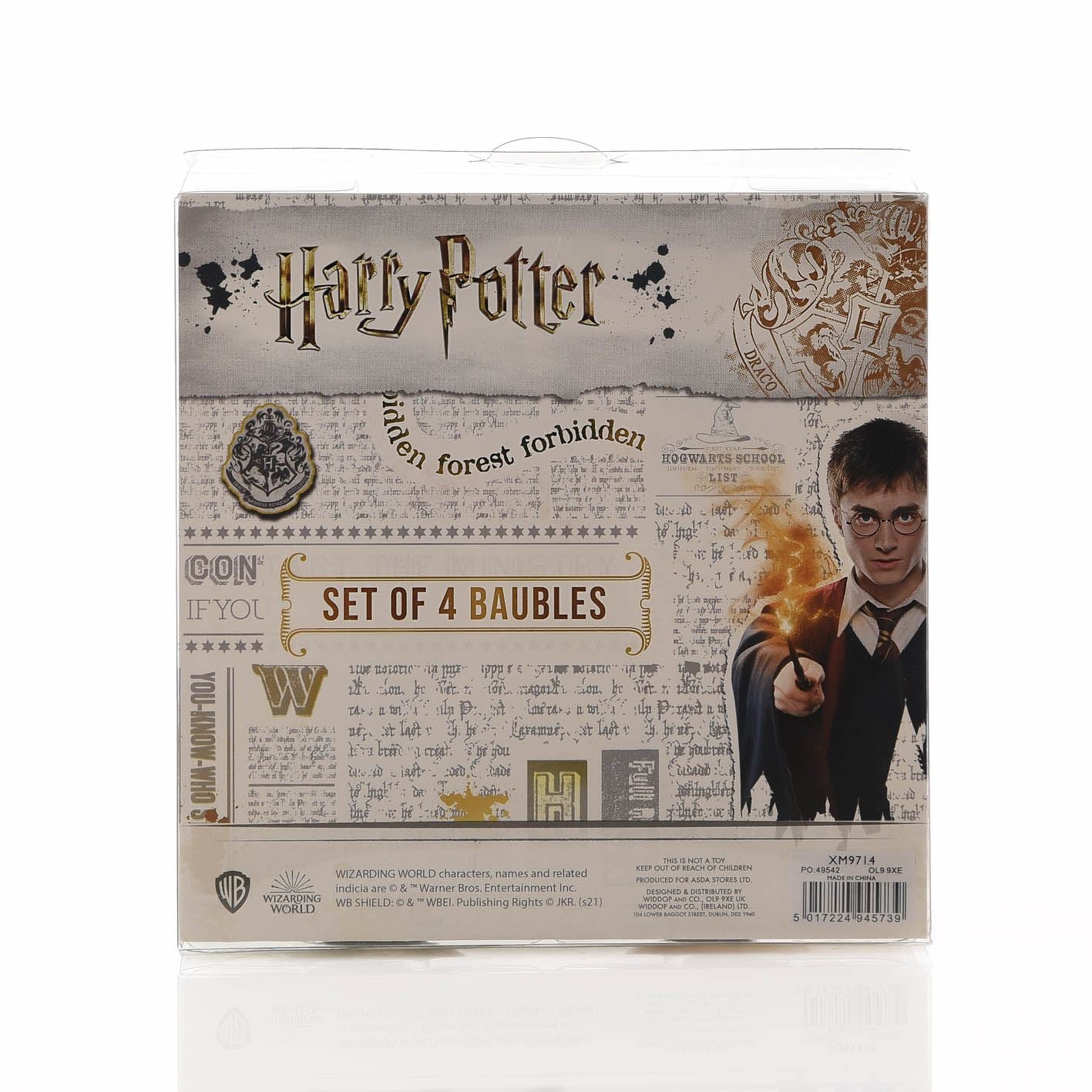 Harry Potter Set of 4 Baubles - Yule Houses