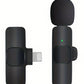 K9 Wireless Microphone Mini Plug and Play Noise Canceling 2.4GHz