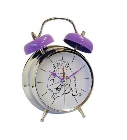 GTP Unisex Childrens Sounding Voice Double Bell Quartz Alarm Clock Available Multiple Design