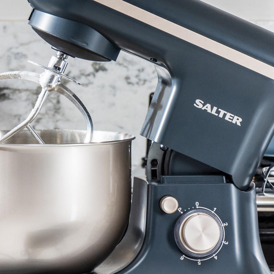 Salter 1200W Marino Stand Mixer, 6 Speed Settings, Stainless Steel Bowl
