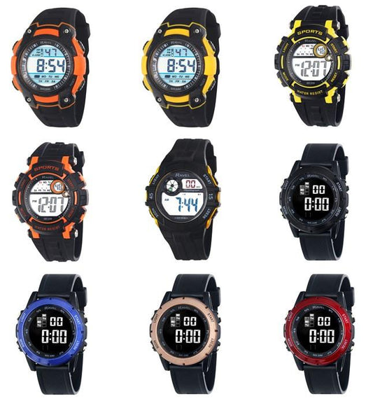 Ravel Mens Boys Digital Sports Watch RDG.14 Available Multiple Colour