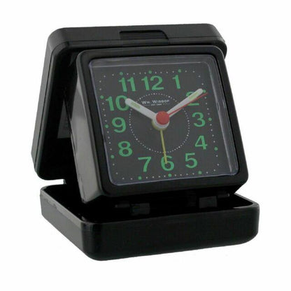 Widdop Folding Case Quartz Travel Alarm Clock 5165 available multiple colour