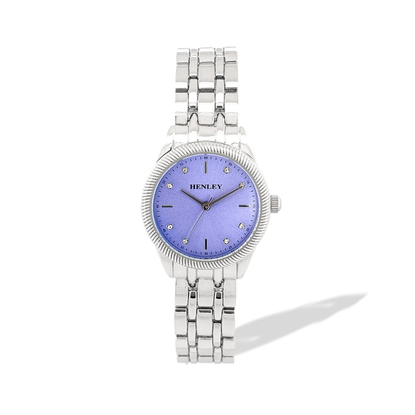 Henley Womens Chiselled Fashion Bracelet Watch - Two Tone/Gold/Silver