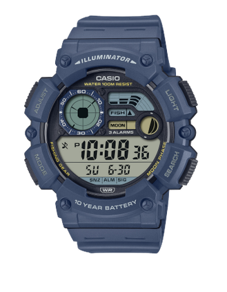 Casio Mens Blue Fishing Gear Digital Watch