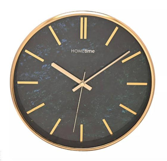 Wm Widdop Slim Line 30cm Golden Cased Wall Clock