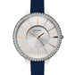 Sekonda Ladies with Silver Glitter bling Dial and Blue Strap 40005