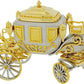 GTP Miniature Clock Two Tone Plated Jubilee Royal State Coach Novelty Collectors Clock IMP1050 - CLEARANCE NEEDS RE-BATTERY