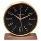 Wm.Widdop Black & Gold Mantel Alarm Clock