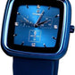 Clasico Mens Ladies Water Resistant Square Dial Rubber Strap Watch Available Multiple Colour