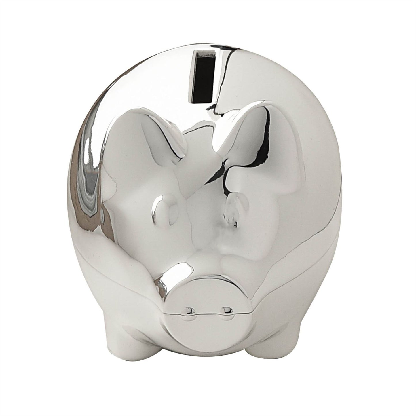 Bambino Silver Plated Piggy Money Box