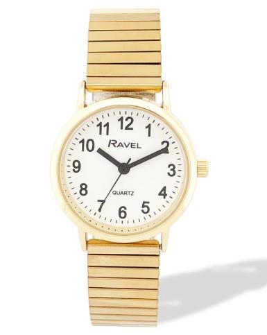 Ravel Ladies Basic Everyday Dial Stainless Steel Expander Bracelet Watch Available Multi Colour