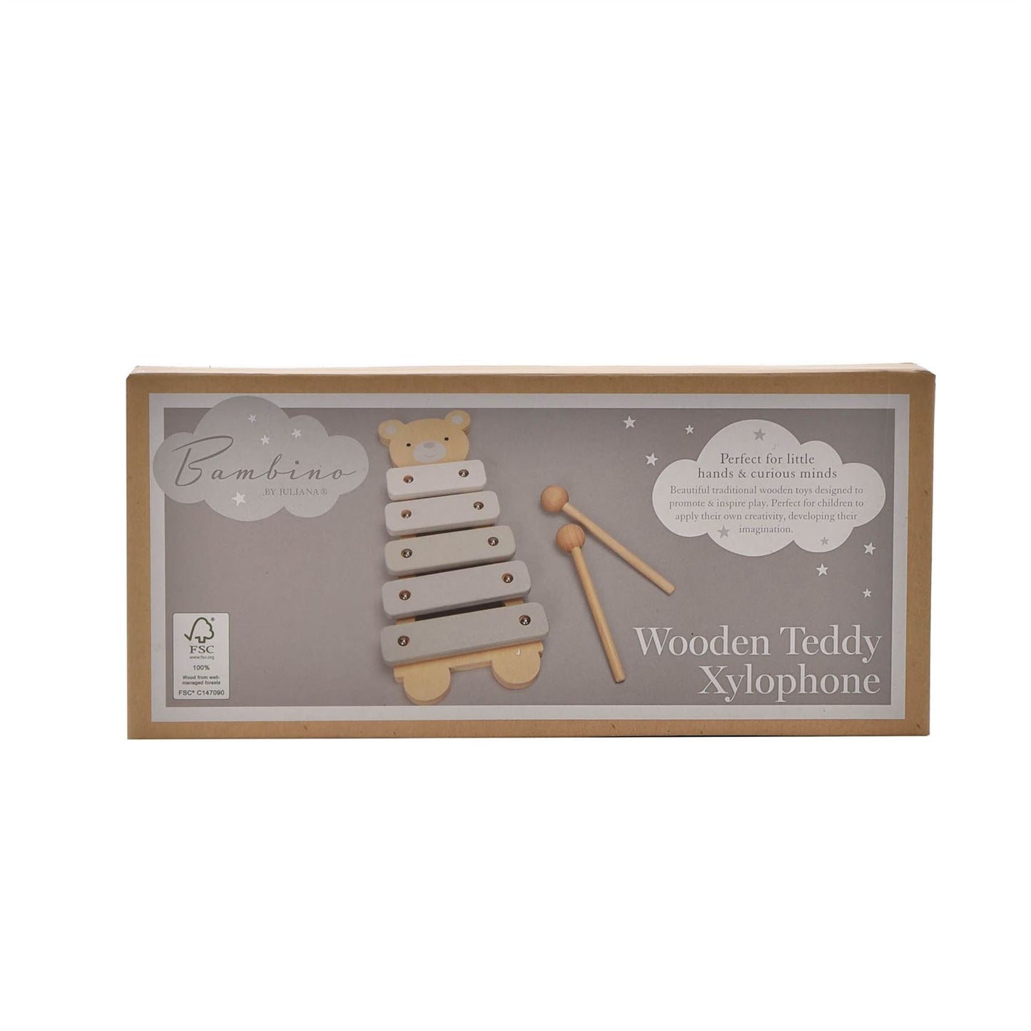 Bambino Wooden Toy Xylophone - Teddy