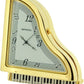 Miniature Clock Gold plated Piano Solid Brass IMP36G - CLEARANCE NEEDS RE-BATTERY