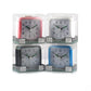 Ravel Rectangular Mini Bedside Quartz Alarm Clock RC043 Available Multiple Colour