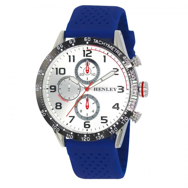 Henley Mens Large Polished Sports Rubber Silicone Watch H02225  Available Multiple Colour