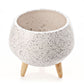 Speckled White Ceramic Planter 23cm