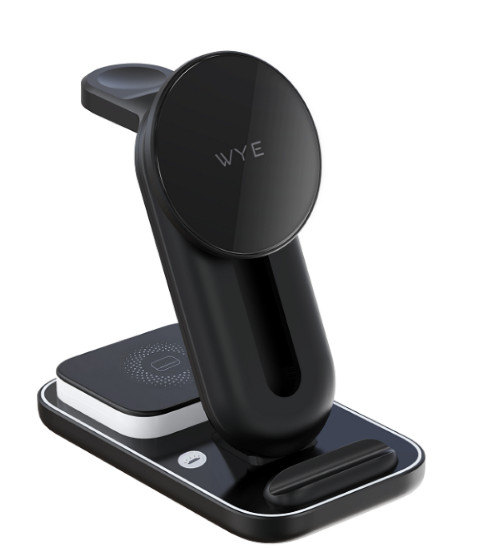 WYEFLUX 3-in-1 Magnetic Wireless Charging Station