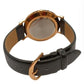 Limit Mens Basic Black Leather Strap Watch