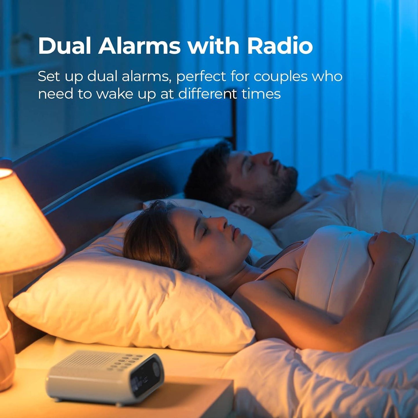 i-box Bedside Alarm Clock with DAB Radio