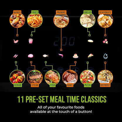 Tower 5L Colour Screen Digital Air fryer 1500w