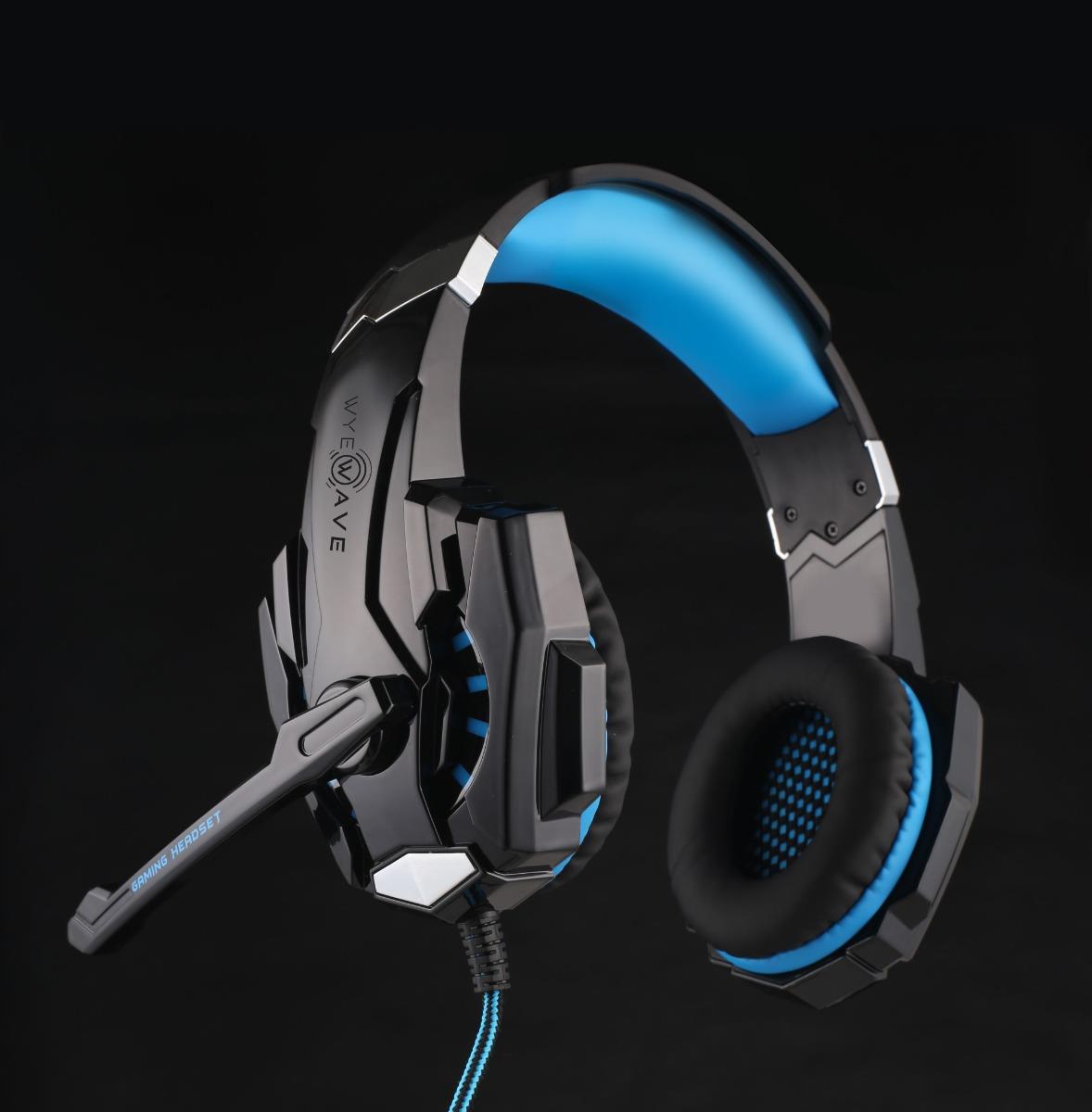 Smart Wired Gaming Headset with Mic and LED Light