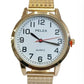 Pelex Mens Big number Metal Bracelet Strap Quartz Watch Available Multiple Colour