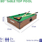 Power Play Kids Pool Billiard Snooker Indoor Table Top Game - 20"