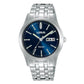 Lorus Mens Analogue Day Date Blue Dial with Stainless Steel Bracelet Watch RXN69DX5