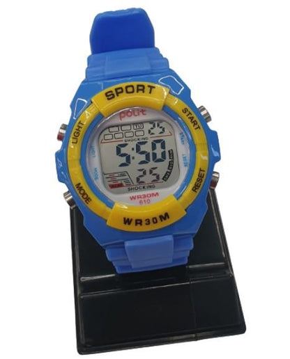 POLIT Childrens Boys & Girls Delux Digital watch in Tin, assorted stlyes and colours varied CW-0026 Box Of 10