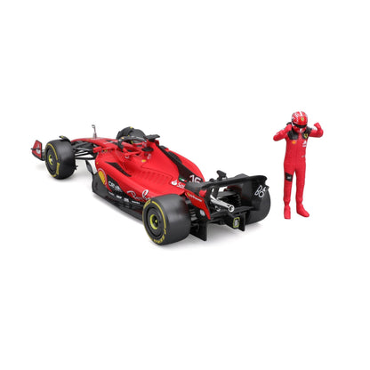 F1 FERRARI SF-23 2023 WITH DRIVER FIGURE LECELERC 1:24