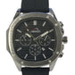 Heryi Rubber Gents Fashion Quartz Date Black Square Multi Dial Black Rubber Magnetic Strap Watch